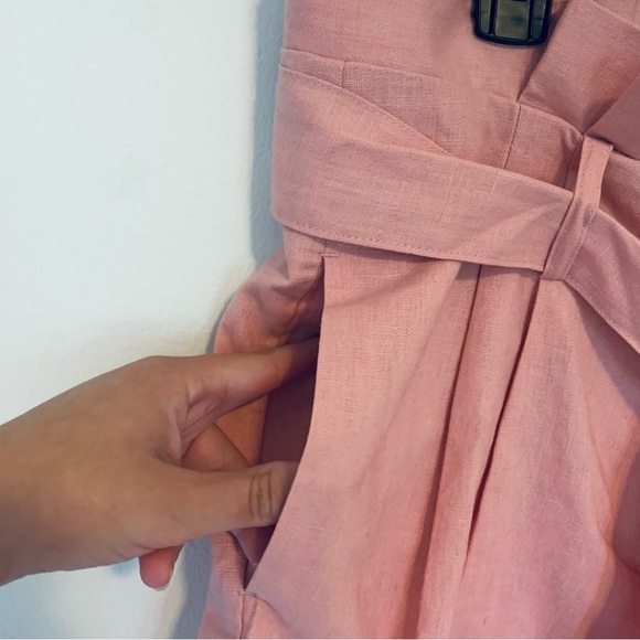 Boden St Ives Paperbag Shorts Belted Linen Cotton Blend NWT US Size 10 Preppy - Picture 5 of 15